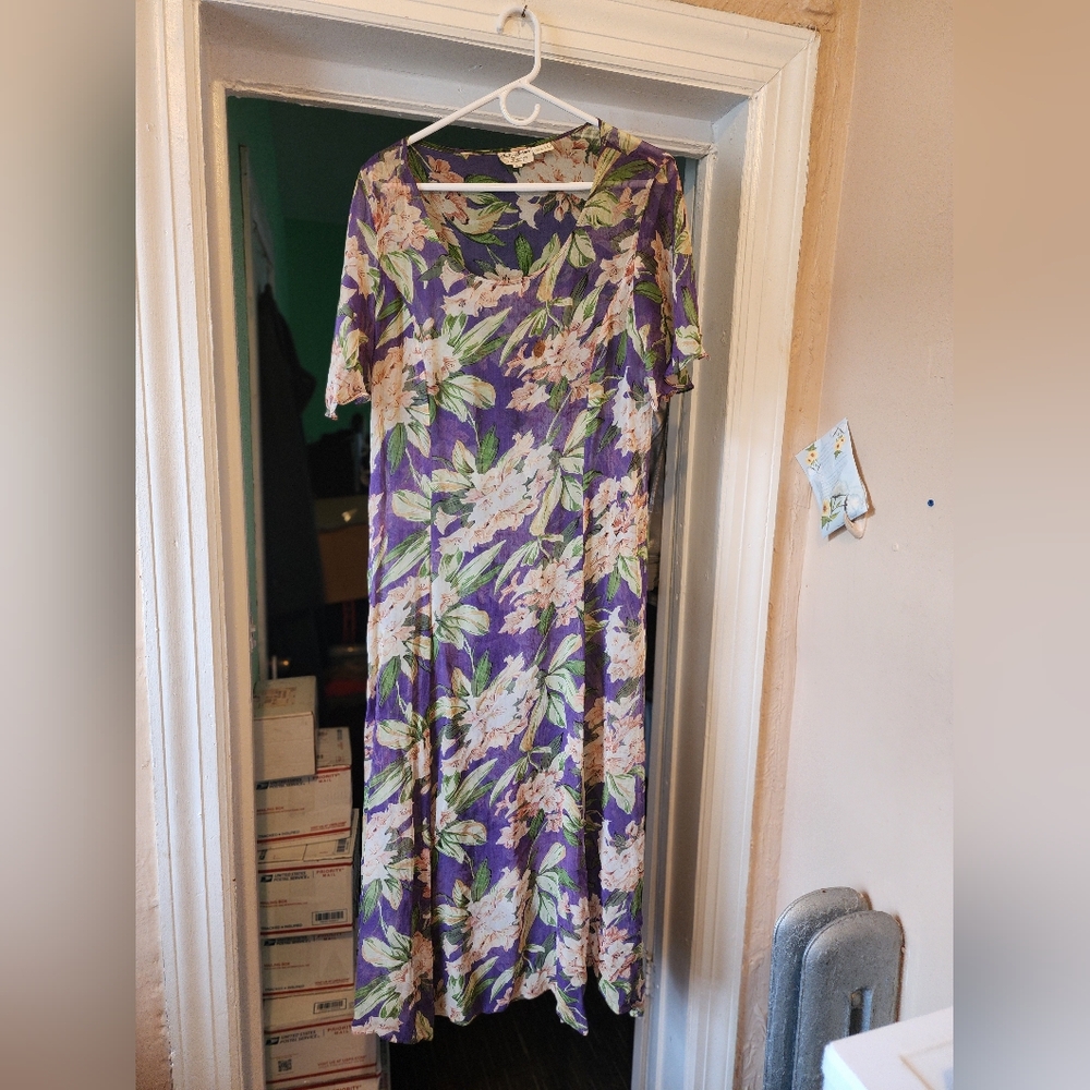 Gail Garner floral multiple colored dress.